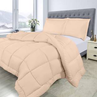 Linenovation Solid Single Comforter for  Heavy Winter