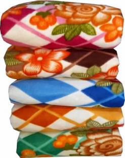 SPANGLE Printed Single Fleece Blanket for  Heavy Winter