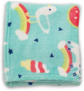 MeeMee Printed Double Crib Baby Blanket for  Mild Winter