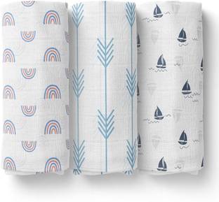 1st Step Printed Single Swaddling Baby Blanket for  AC Room