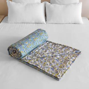 HOMEMONDE Floral Single Dohar for  AC Room