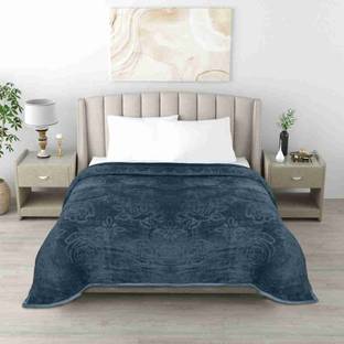 Comfowell Floral Single Mink Blanket for  Heavy Winter