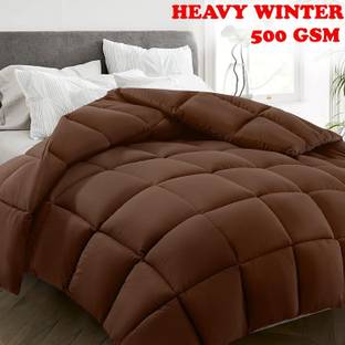 EVOL Solid Single Comforter for  Heavy Winter