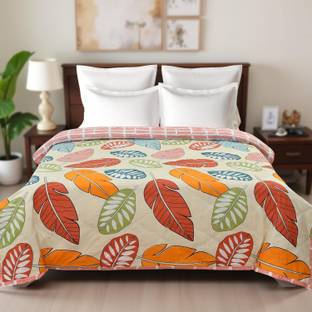 Home Stylish Floral Double Comforter for  AC Room
