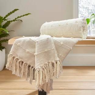 SAJAVAT HOME Printed Double Throw for  AC Room
