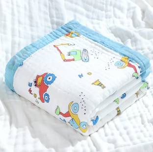 heartbury Cartoon Single Swaddling Baby Blanket for  AC Room