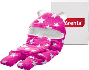 VParents Printed Single Swaddling Baby Blanket for  Mild Winter