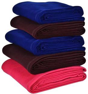 kumar creation Solid Single Hooded Baby Blanket for  Heavy Winter