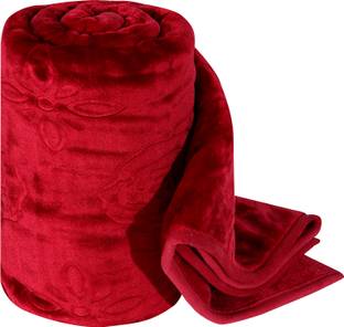 IWS Self Design Double Mink Blanket for  Mild Winter