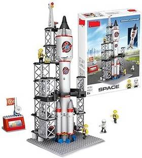 WONDER CREATURES Space Shuttle Rocket Building Blocks Set, Educational Stem Building(309 Pcs)