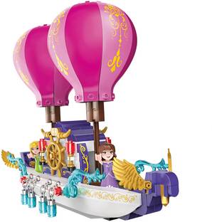 Vaniha Fairy Girls Magic Cruise Ship Building Sets 358 Pieces Princess Magic Boat Model