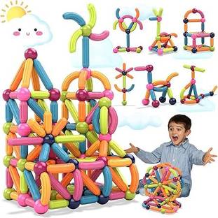 KAVANA Magnetic Sticks Building Blocks for Kids Toys for Girls Magnetic Toys for Boys