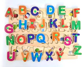 GAMLOID Capital Alphabets Letters Learning Educational Puzzle Toy for Kids