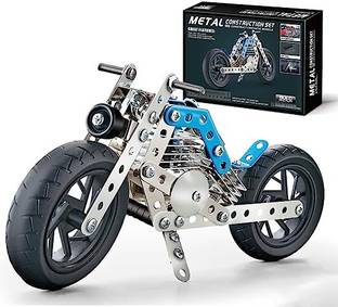 Icw Metal DIY Car Building Blocks for Kids Construction Engineering Kit 8+