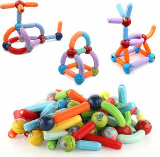 333MART 36 Piece Magnetic Building Stick & Ball Blocks for Kids 3+ For Boys Girls