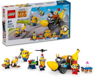 LEGO Despicable Me 4 Minions and Banana Car Toy 75580 ( 136 Blocks)