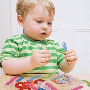 DevDarsh Alpha Numeric Puzzle - Alphabet & Number Construction Puzzle Toys for Kids