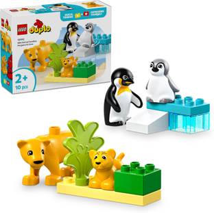 LEGO DUPLO Town Wild Animal Families: Penguins & Lions Imagination Toy 10442