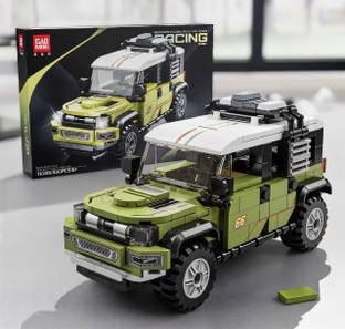 MD TOY VILLA off road car blocks set ( 330 pieces ) highly detailed off road car