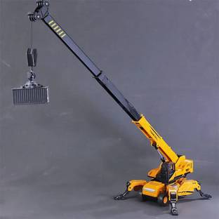 NAVRANGI Diecast lifting crane model container crane toys quality engineering vehicle
