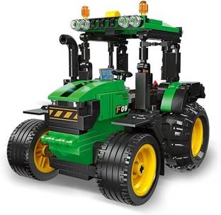 Bestie Toys Farm Tractor Building Set for Kids,Pull Back Tractor Model Building Blocks Teens