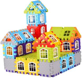 LEVIATHAN Arts House Building Small Blocks Early Learning Educational Toy for Kids