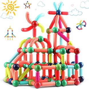 Deshco Magnetic Sticks 32 Pcs Building Blocks for Kids Magnetic Toys