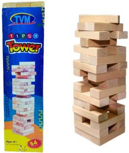 dp tools 54 Pieces Challenging Wooden Blocks Games for Adults & Kids