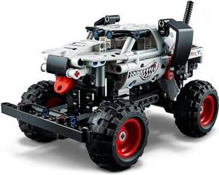 Bestie Toys Monster Jam Monster Mutt Dalmatian Building Toy Set (244 Pcs),Multicolor