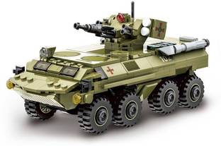 Vaniha Tank Building Block BTR-4 BUCEPHALUS Bricks Set Armored Car Assembly Toy Gift