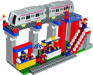 YUJASV Metro Station Blocks Building Construction Set for Kids to Create Their Own Home