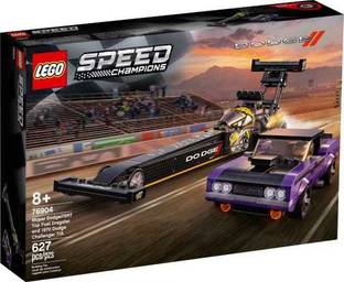 LEGO 76904 Mopar Dodge//SRT Top Fuel Dragster and 1