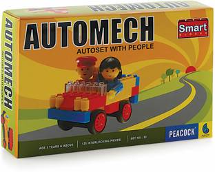 Peacock Toys & Games Peacock Automech - 125 pieces - Premium Interlocking Blocks