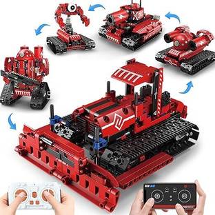 Toyminator 5-in-1 Building Set Remote Control Vehicle Car|6Month Warranty|494+Pcs