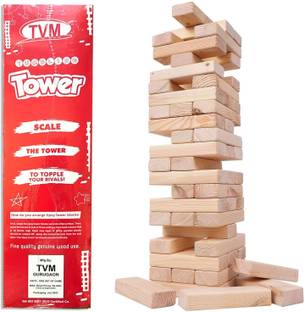 Tvm wooden Tipsy tower game for Kids, Best Birthday gift, Learning toy, Wooden Jenga