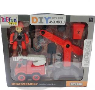 Shivalik Enterprises DIY Red City Car Disassembly Puzzle