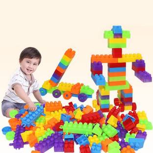 LYZAHS 100% Best Quality GIFT (84 Pieces +16 Tyres) 100 Pcs Building Blocks