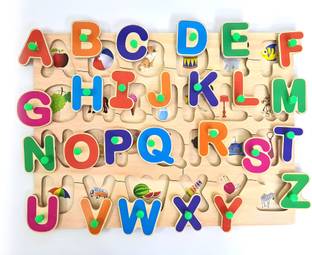 गमलोइड Capital Alphabets Letters Learning Educational Puzzle Toy for Kids