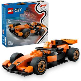 LEGO City F1 Driver with McLaren Race Car Mini Vehicle Toy Playset 60442 (86 Blocks)