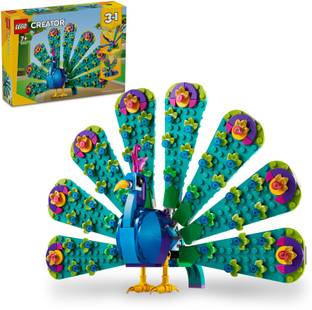 LEGO Creator Exotic Peacock 3in1 Toy Set 31157 (355 Pieces)