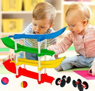 Goyal's Rolling & Flipping Race Car Ramp Toy for Toddler