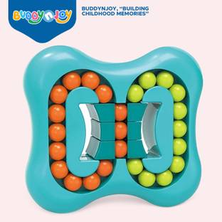 Buddynjoy Rotating Small Beads Magic Cube Puzzle Educational Toys for upto 3 Years Old
