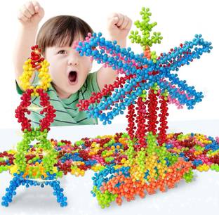 Pureey Creative Star Link: Educational Interlocking Blocks for Kids (100+ Pieces)