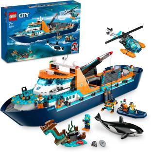 LEGO City Arctic Explorer Ship 60368 Building Toy Set (815 Pieces)