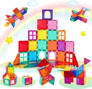 toyden GEL TILES Magplay Classic Solid Color 16 Pcs Magnetic Tiles Starter Pack