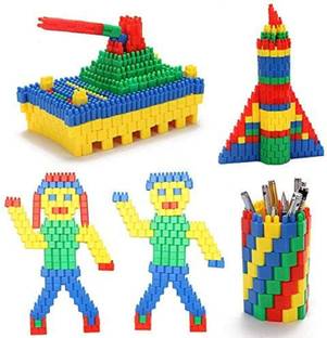 Pulsbery Bullets Shaped Stem Building Blocks Toy Set For Kids