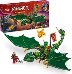 LEGO NINJAGO Lloyds Green Forest Dragon Toy 71829 (128 Blocks)