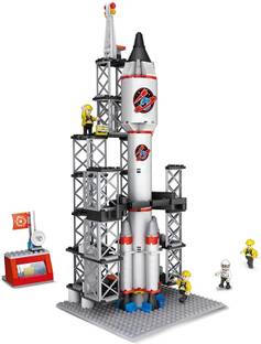 SR Toys Spaceship Rocket Building Blocks Set, Educational Stem Building Toys For Kids