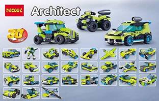 radhey preet 30 in 1 Different Form of Vehicles Model Block Set in a 1 Game 3110, RP1159(40)