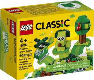 LEGO Classic Creative Green Bricks 11007 Starter Set Building Kit with Bricks and Pie